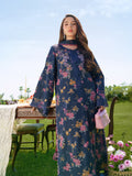 SKYDUST – Dark Blue Embroidered Lawn 3 Piece Suit For Women