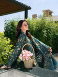 SOLIN – Sunset Muse Bottle Green Embroidered Lawn 3 Piece Suit For Women