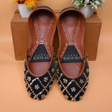 Black Gold Raw Silk Slides – Exclusive, Handcrafted Luxury For Women