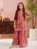 Printed Doria Lawn Shirt with Gharara – Ethnic Fusion For Girls