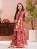 Printed Doria Lawn Shirt with Gharara – Ethnic Fusion For Girls
