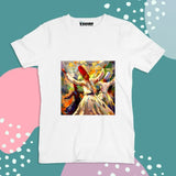 White  Color Customized Name And Printed T-Shirt For Kids / Men / Women