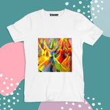 White  Color Customized Name And Printed T-Shirt For Kids / Men / Women