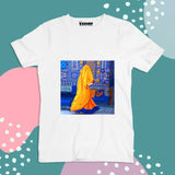 White  Color Customized Name And Printed T-Shirt For Kids / Men / Women