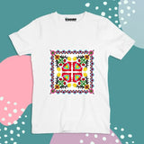 White  Color Customized Name And Printed T-Shirt For Kids / Men / Women