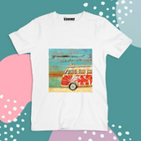 Van Printed Truckart Theme T-Shirt For Unisex