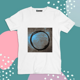 Black Circle Printed Truckart Theme T-Shirt For Unisex