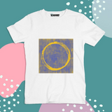 Yellow Circle Printed Truckart Theme T-Shirt For Unisex