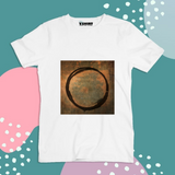 Black Circle Printed Truckart Theme T-Shirt For Unisex