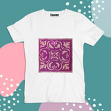 Purple Floral Truckart Theme T-Shirt For Unisex