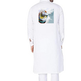 White Sufi Printed Truckart Theme Kurta Pajama For Men
