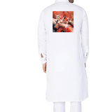 Red Sufism Dance Printed Truckart Theme Kurta Pajama For Men