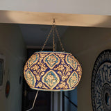 Tehran Round Truck-Art Handmade Camel Skin Room Lamp
