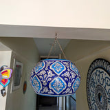 Tehran Round Truck-Art Handmade Camel Skin Room Lamp