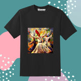 Black Color Customized Name And Printed T-Shirt For Kids / Men / Women
