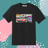 W-11 Bus Printed Truckart Theme T-Shirt For Unisex