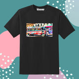 Black Color Customized Name And Printed T-Shirt For Kids / Men / Women