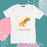 Multi Pakistan Map Truckart Theme T-Shirt For Unisex