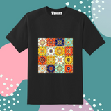 Multiple Floral Design Truckart Theme T-Shirt For Unisex