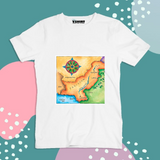 Pakistan Map Truckart Theme T-Shirt For Unisex