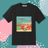 Van Printed Truckart Theme T-Shirt For Unisex