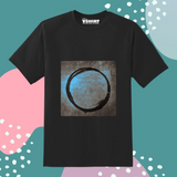 Black Circle Printed Truckart Theme T-Shirt For Unisex