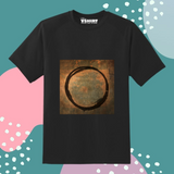 Black Circle Printed Truckart Theme T-Shirt For Unisex