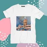 Clock Tower View Truckart Theme T-Shirt For Unisex