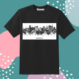 Karachi Panoramic Truckart Theme T-Shirt For Unisex