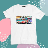 White  Color Customized Name And Printed T-Shirt For Kids / Men / Women