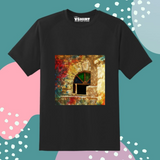 Floral Truckart Theme T-Shirt For Unisex