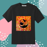 Orange Emoji Style Truckart Theme T-Shirt For Unisex