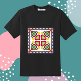 Ajrak Flower Printed Truckart Theme T-Shirt For Unisex