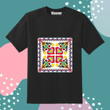 Black Color Customized Name And Printed T-Shirt For Kids / Men / Women