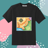 Pakistan Map Truckart Theme T-Shirt For Unisex