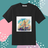 Clock Tower Truckart Theme T-Shirt For Unisex