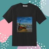 Boat View Truckart Theme T-Shirt For Unisex