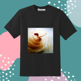 Black Color Customized Name And Printed T-Shirt For Kids / Men / Women