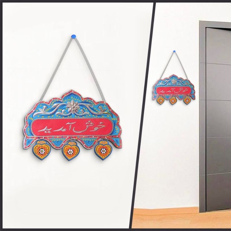 Customized Sky Color Truck Art Name Plate