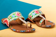 Light Pink Hand-Painted Kolapuri – Soft & Stylish For Women