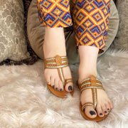 Timeless Braided Kolhapuri Flats For Women
