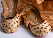 Stylish Khussa with Golden Stars - Green, Golden, Black Options For Women