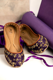 Stylish Purple Khussa - Comfort & Durability Combined For Women