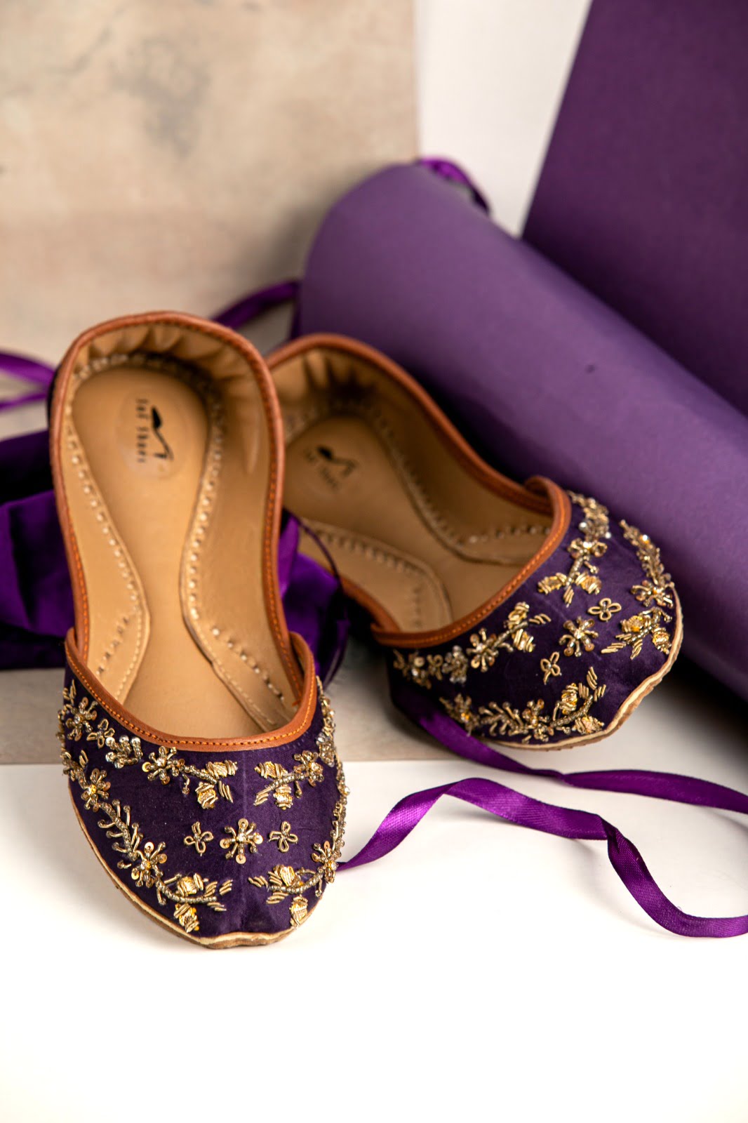 Stylish Purple Khussa - Comfort & Durability Combined For Women