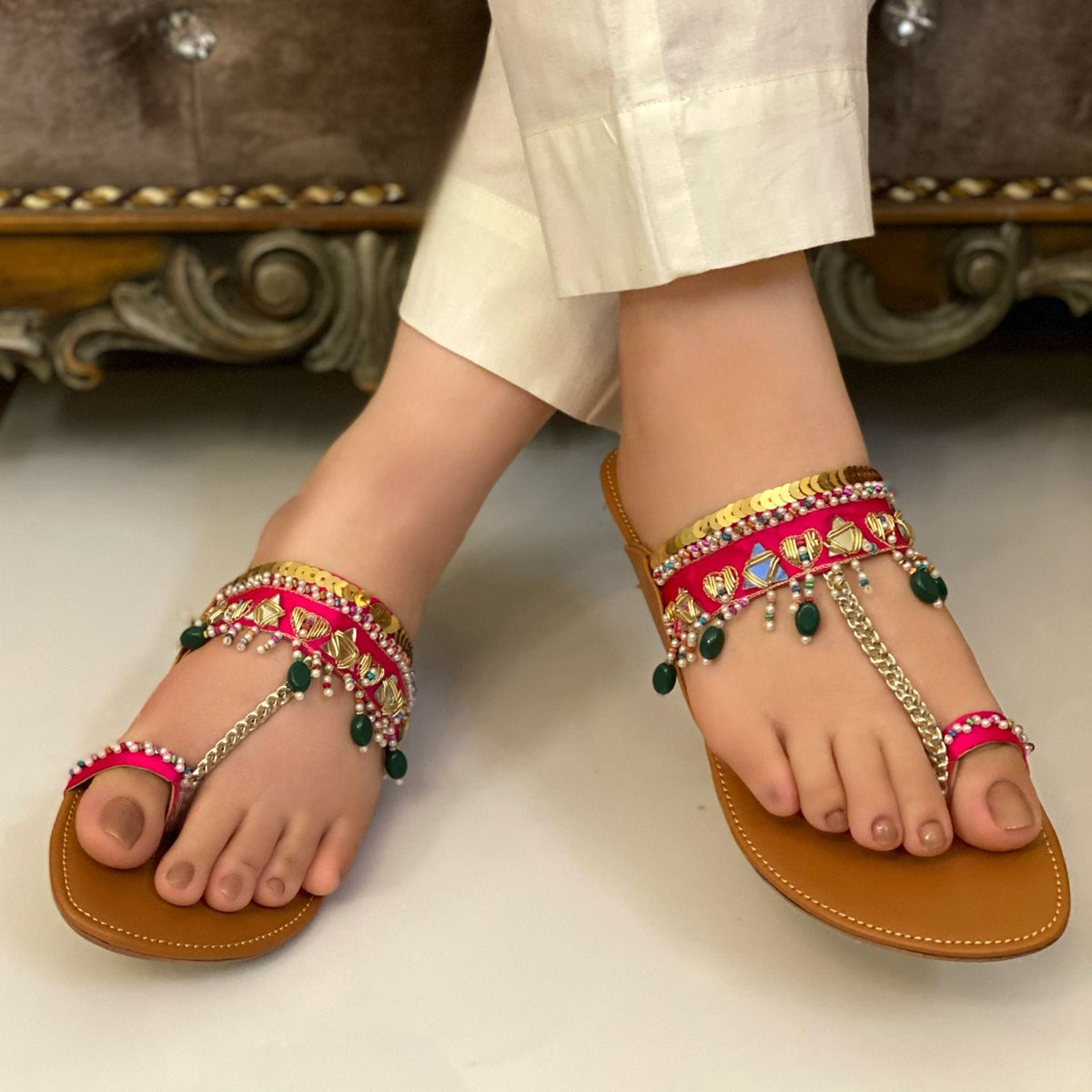 Pink Kolapuri – Daily Comfort in Style For Women