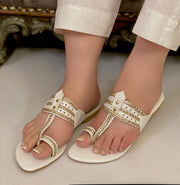 Timeless Braided Kolhapuri Flats For Women