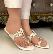 Timeless Braided Kolhapuri Flats For Women