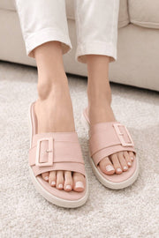 Peach & Black Softy Flats – Comfortable & Chic Everyday Wear For Women