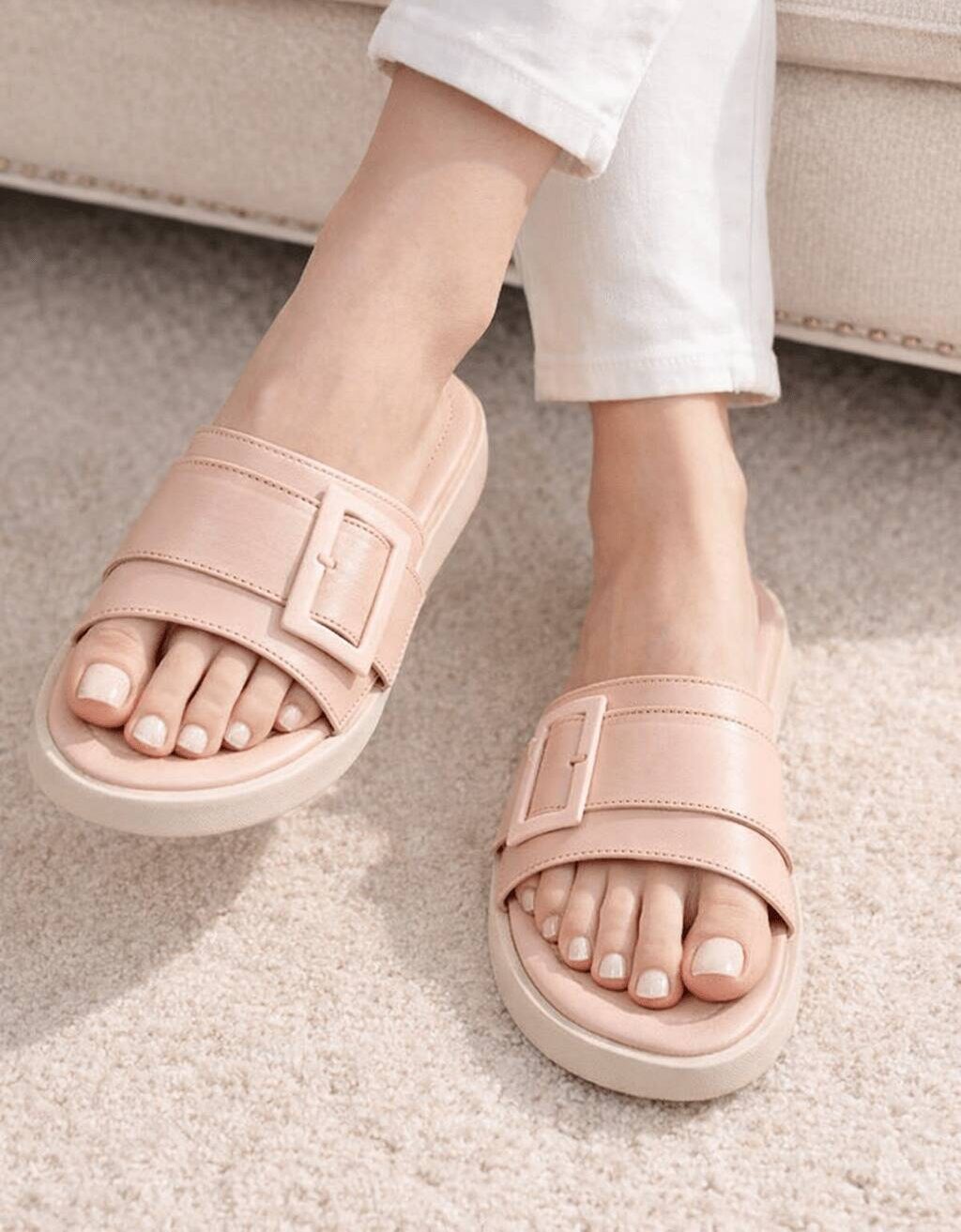Peach & Black Softy Flats – Comfortable & Chic Everyday Wear For Women