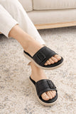 Peach & Black Softy Flats – Comfortable & Chic Everyday Wear For Women